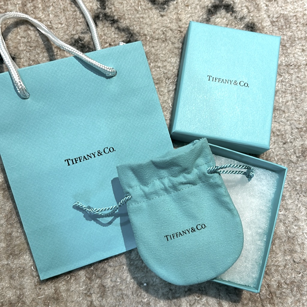 Empty Authentic Tiffany Bag Box And Jewlery Bag